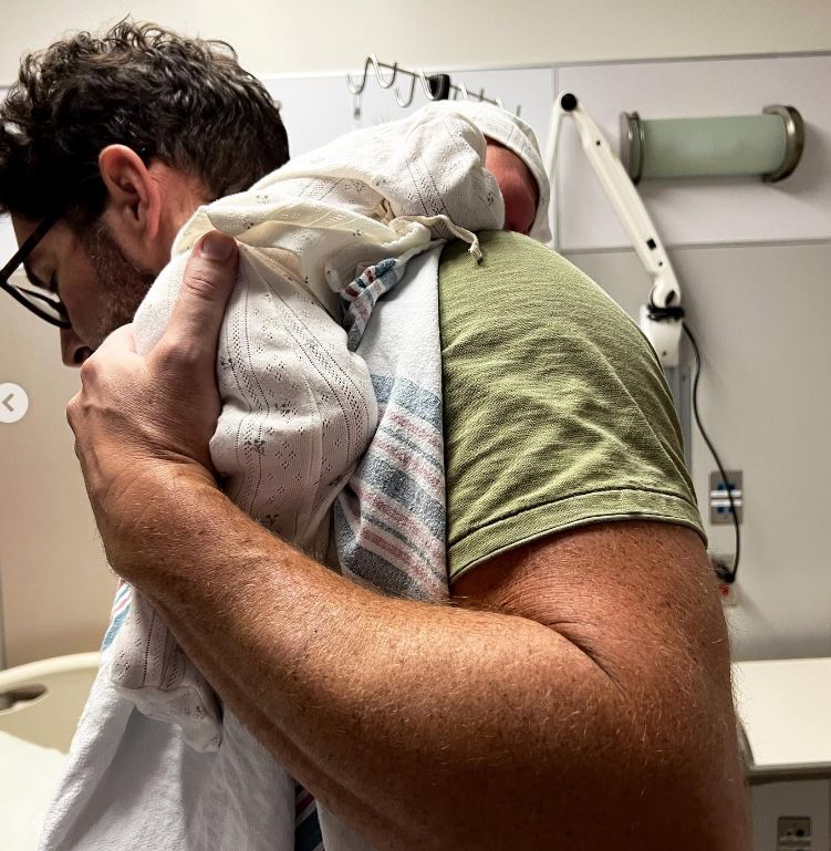Tom Ellis with daughter